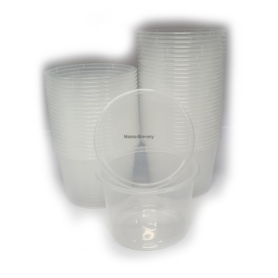 Round Container with Lid 600ml (Microwave Safe)